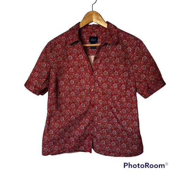Charter club golf women’s button down shirt size 12‎ - Picture 1 of 8
